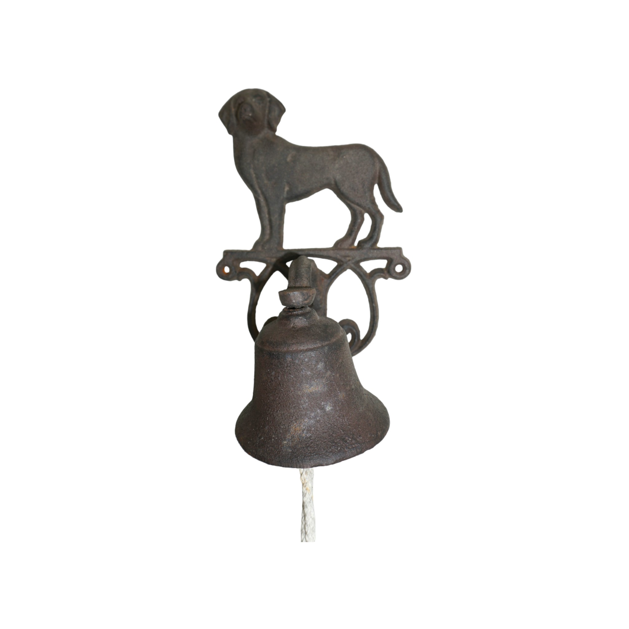 Darstellung von Türglocke Hund, braun