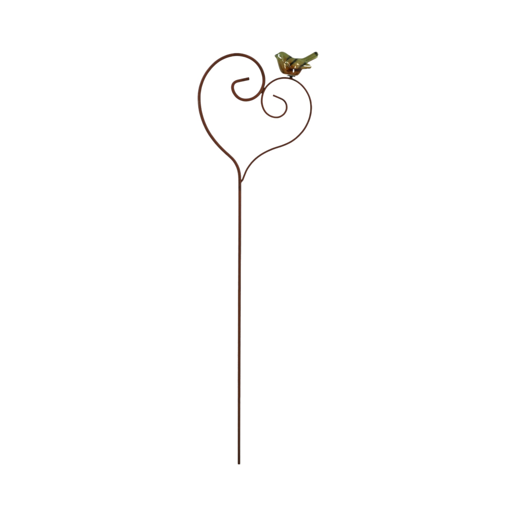 Darstellung von Herzstecker mit Keramikvogel
