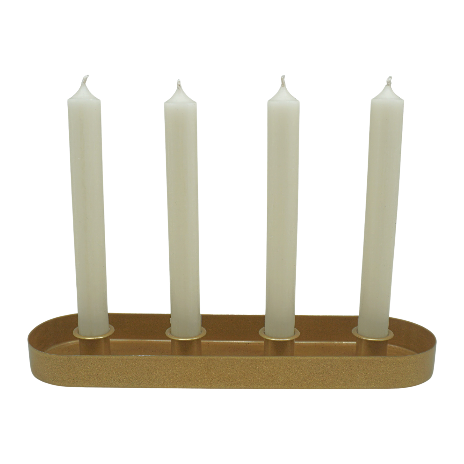 Darstellung von Teller flach oval gold