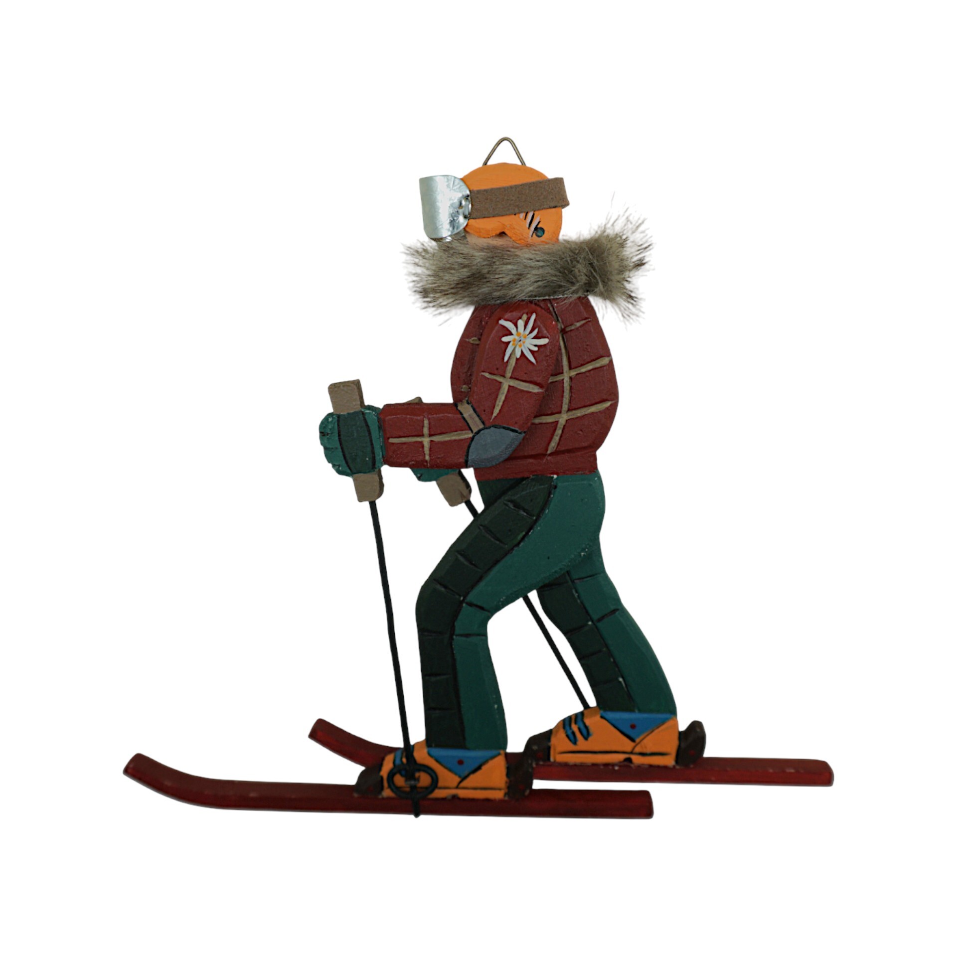 Darstellung von Skifahrer Wolfgang