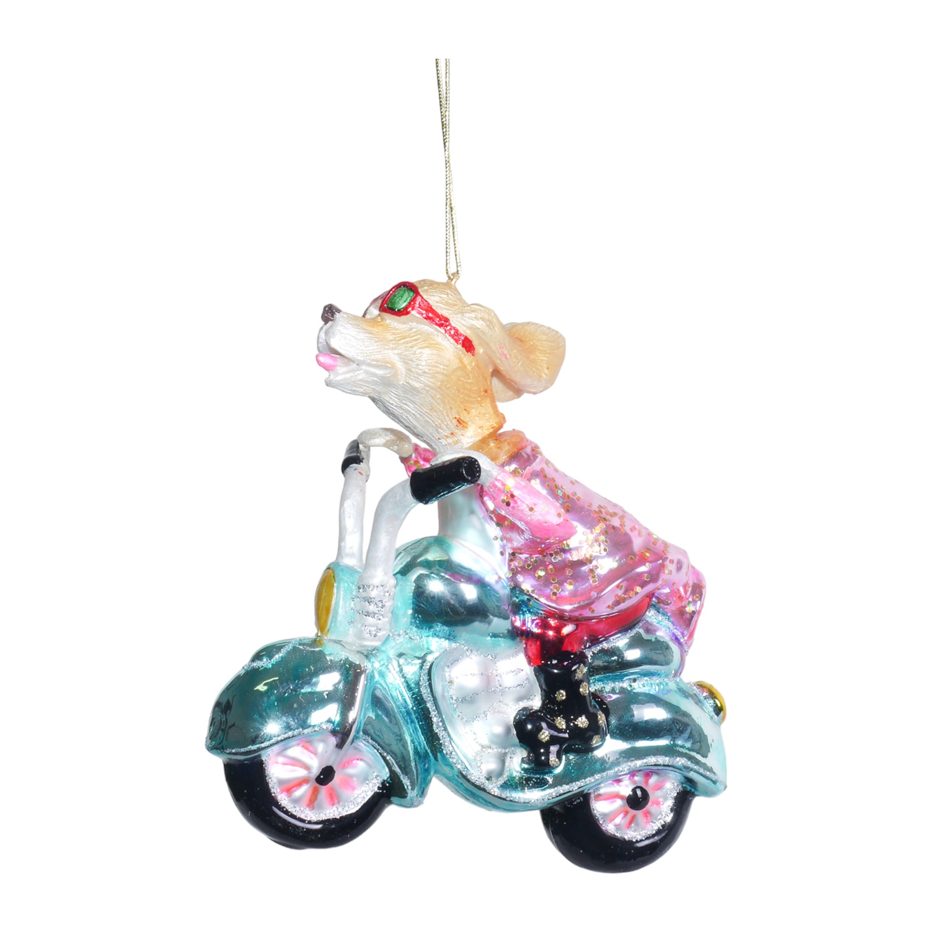 RP Motorradfahrer Hund 11x10 cm Darstellung von RP Motorradfahrer Hund 11x10 cm