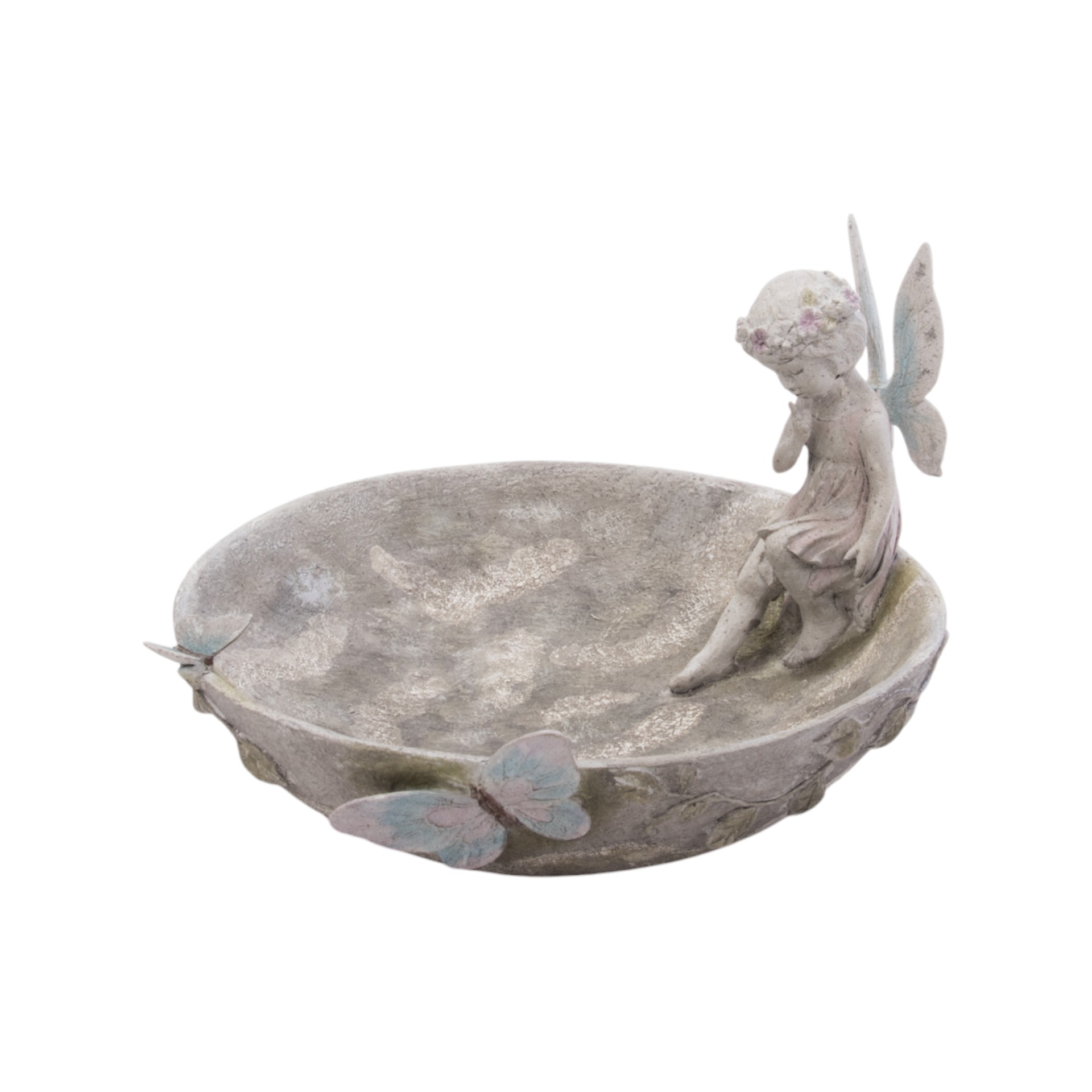 RP Schale mit Fee sitzend 28,7x25,7 h= 18 cm Darstellung von RP Schale mit Fee sitzend 28,7x25,7 h= 18 cm