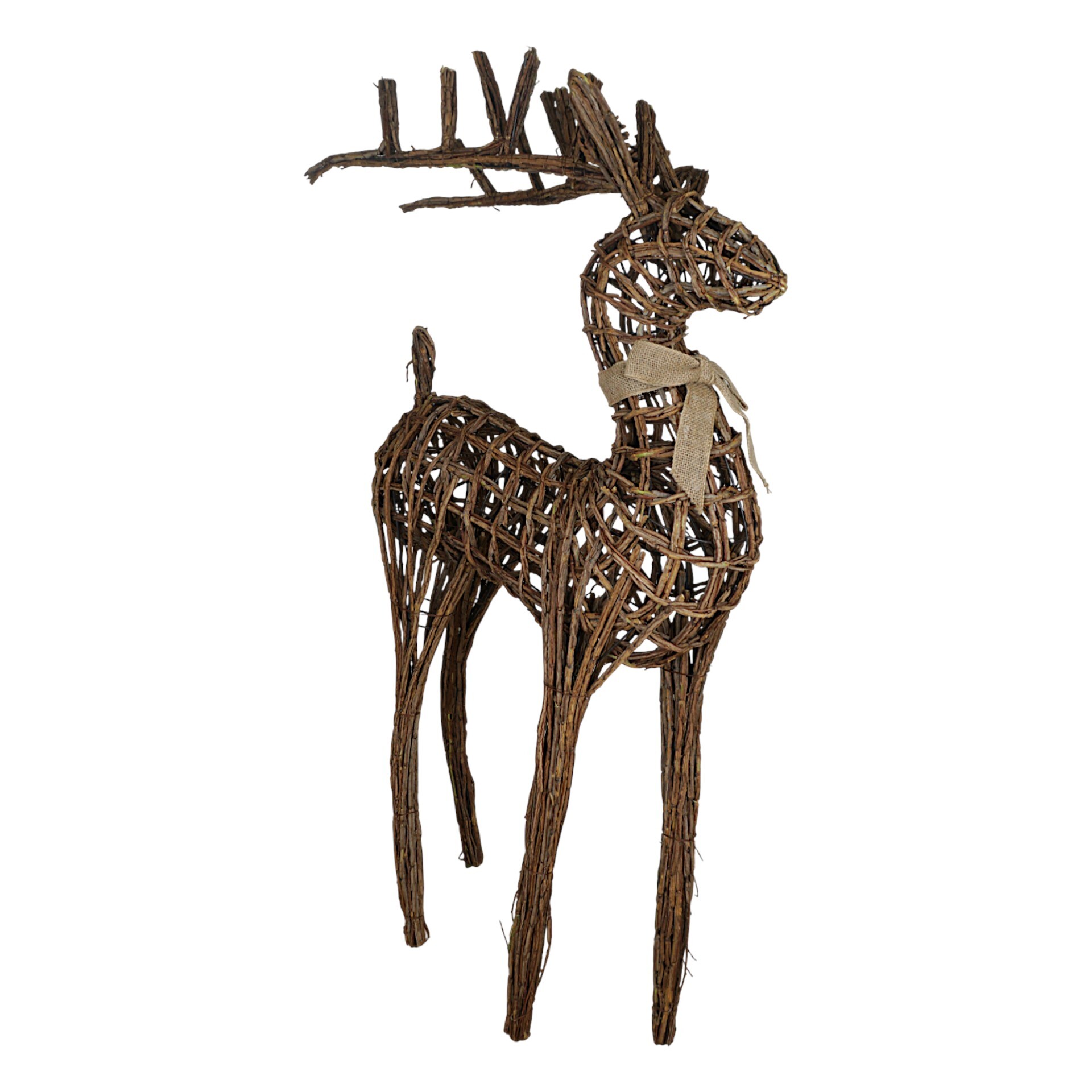 Darstellung von Hirsch gross m. Schleife Weide