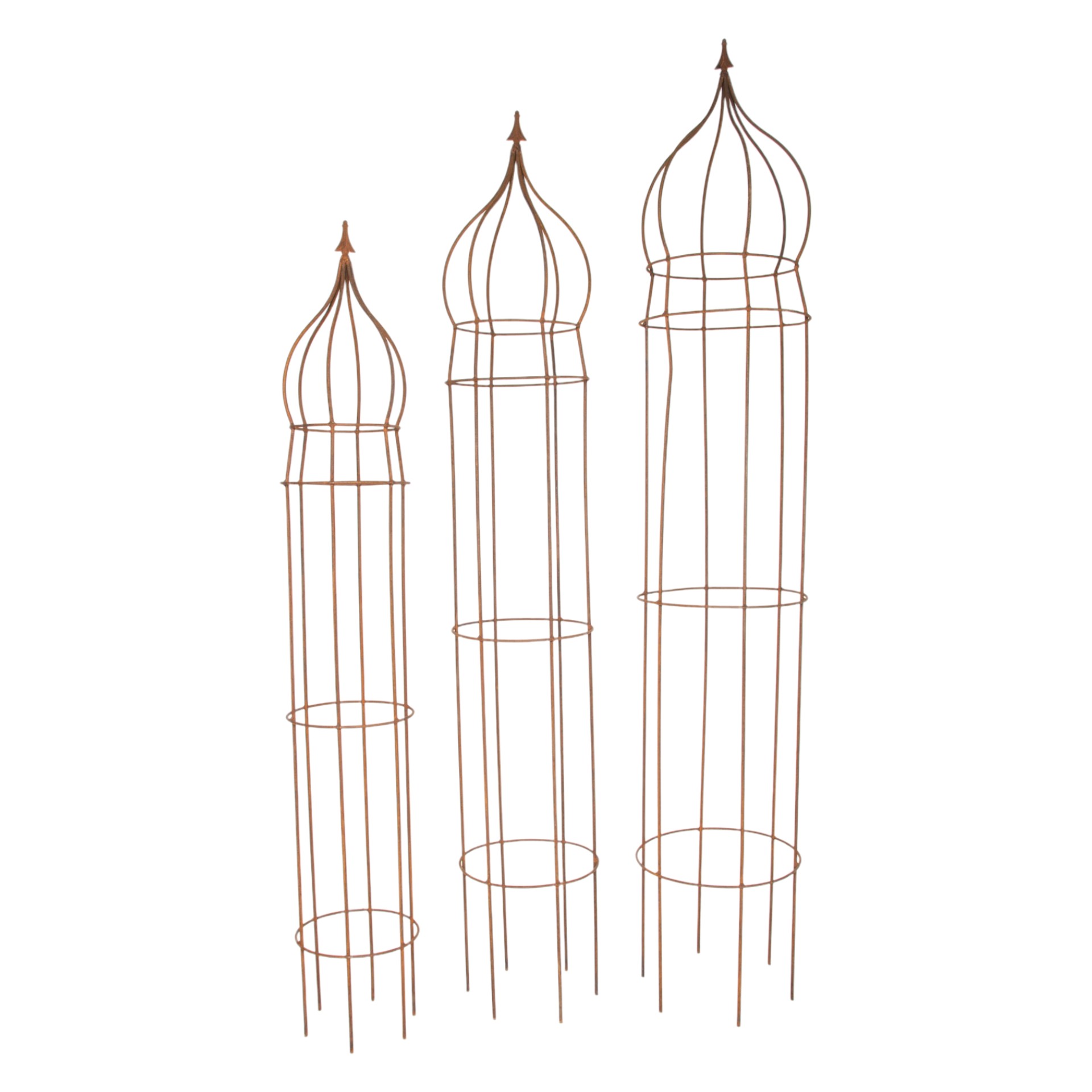 Darstellung von Rankhilfenset rund 3-tlg. Zwirbel mit Lilie, 6 Beine