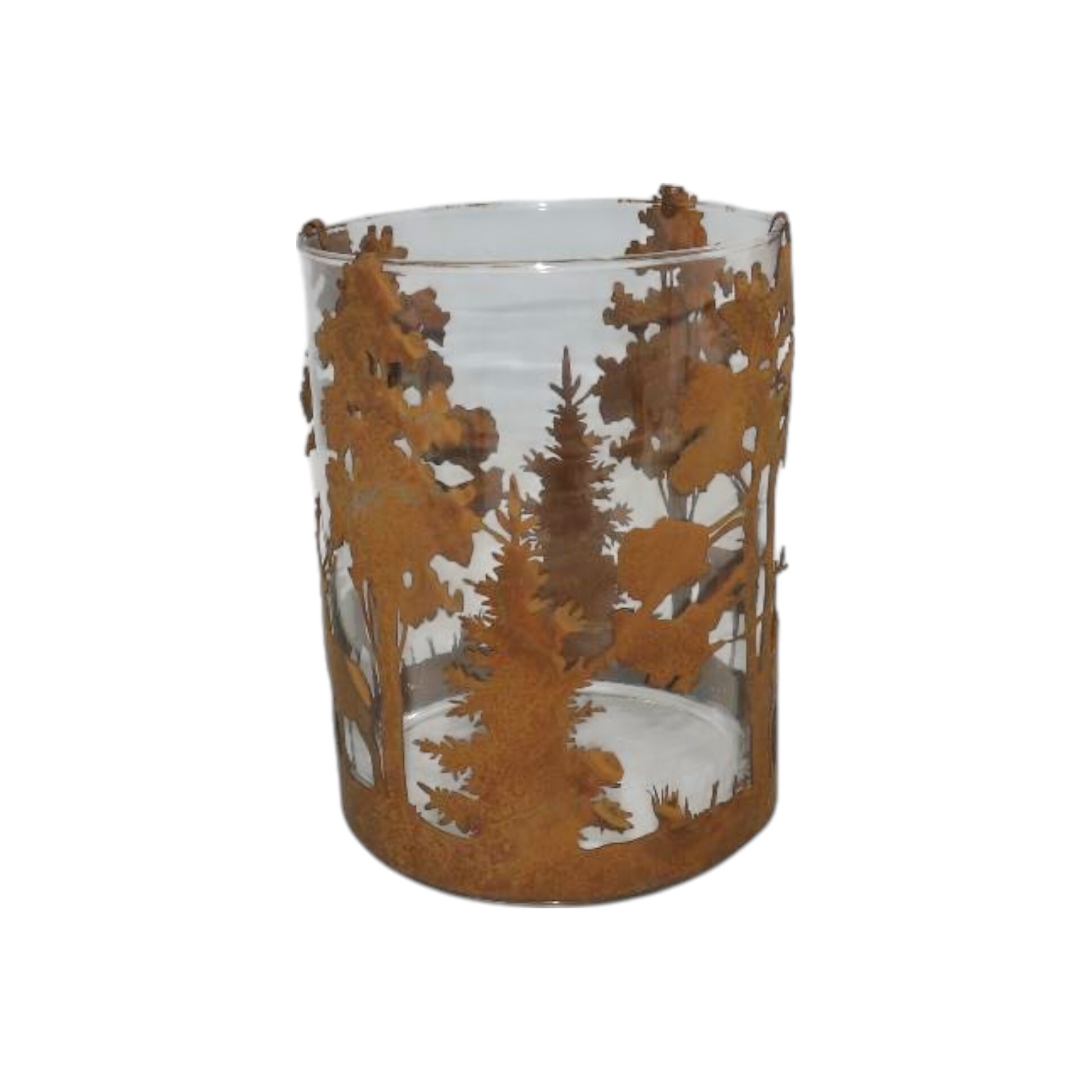 Darstellung von Windlicht 20007 Landschaft Hirsche/ Wald inkl. Glas