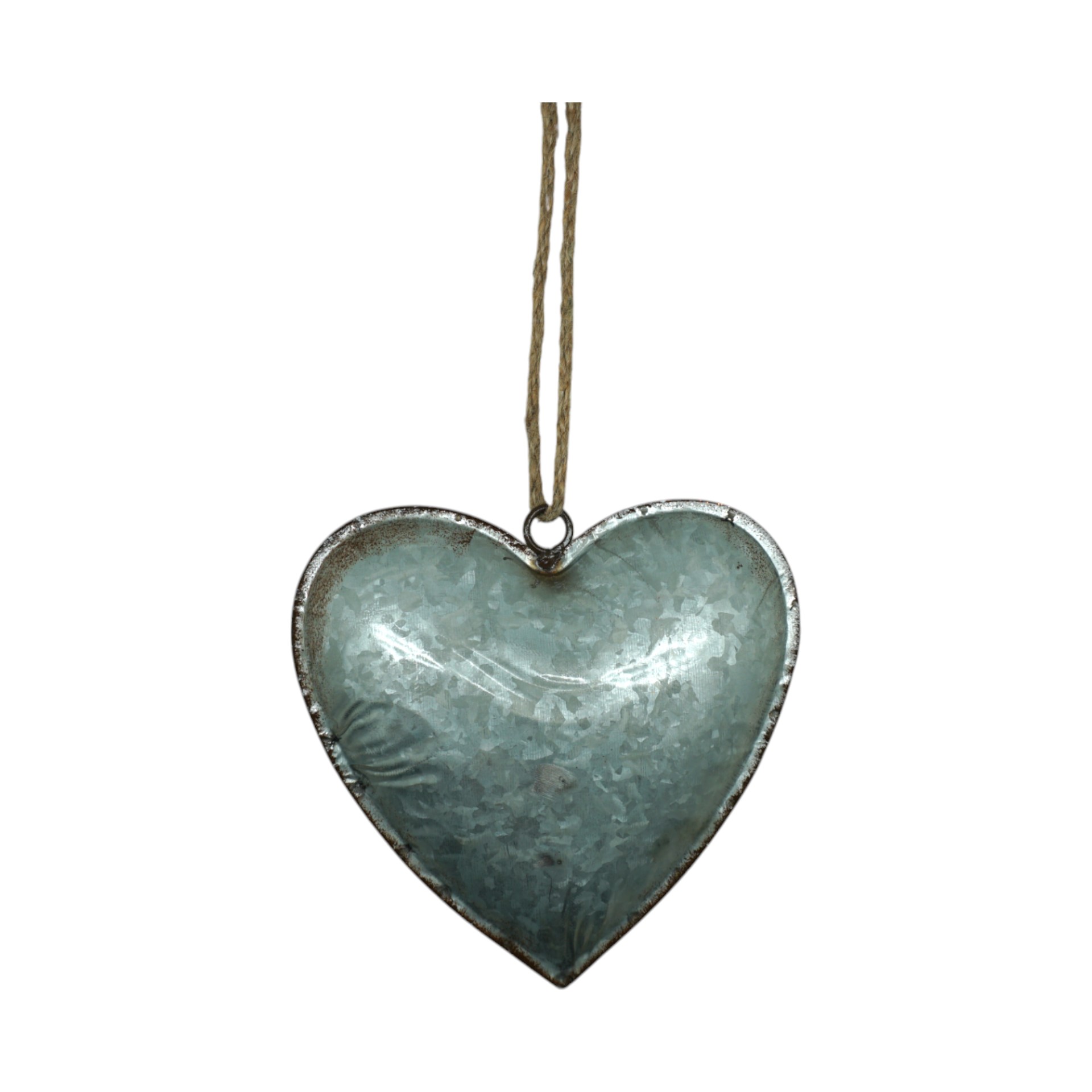 Metallherz gross zinkfarben mit Rand Darstellung von Metallherz gross zinkfarben mit Rand