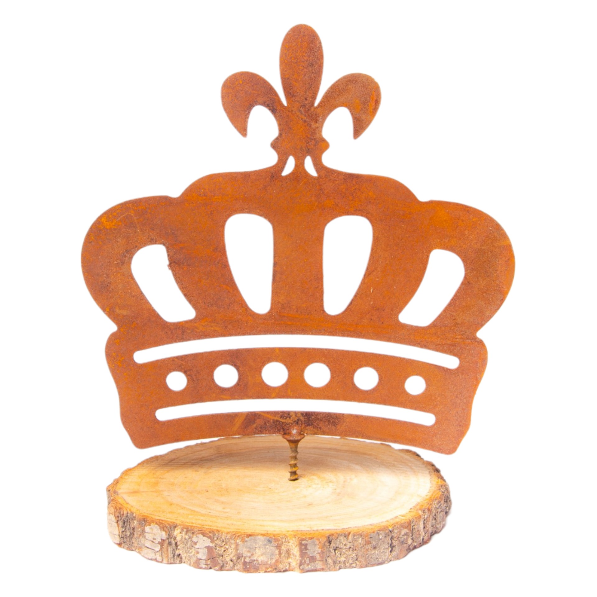 Darstellung von Krone flach mit Schraube