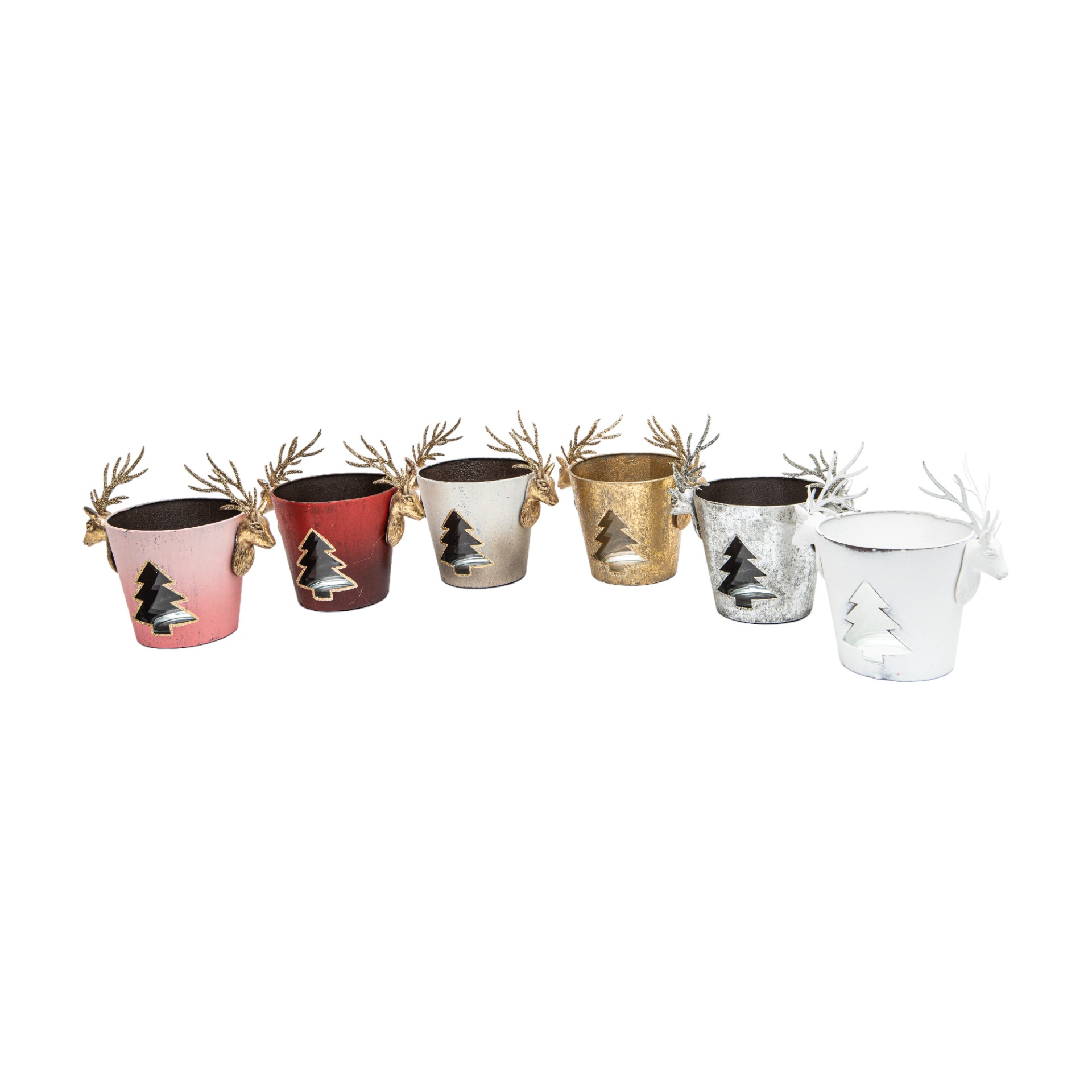 HOT Hirschwindlichter sortiert 6 Farben m. Baum & Glas Darstellung von HOT Hirschwindlichter sortiert 6 Farben m. Baum & Glas