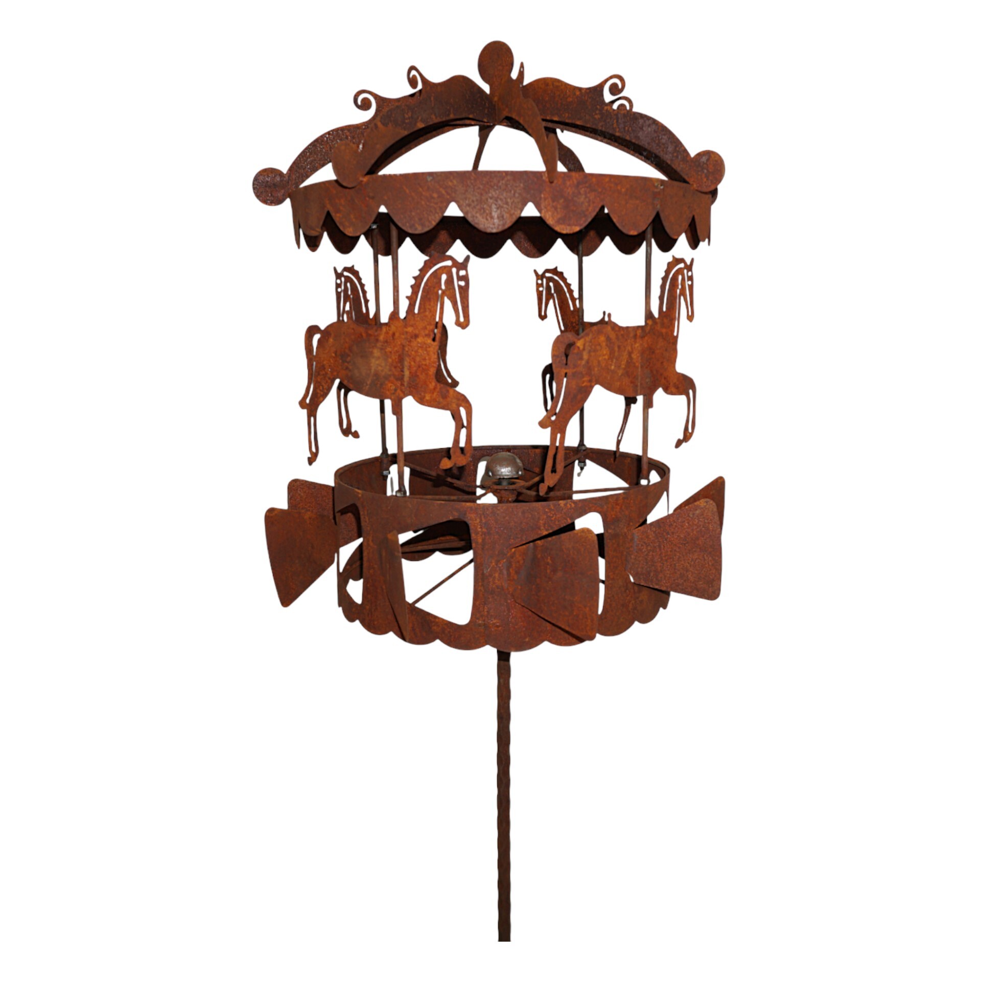 Darstellung von Karussellspinner Pferde 170 cm