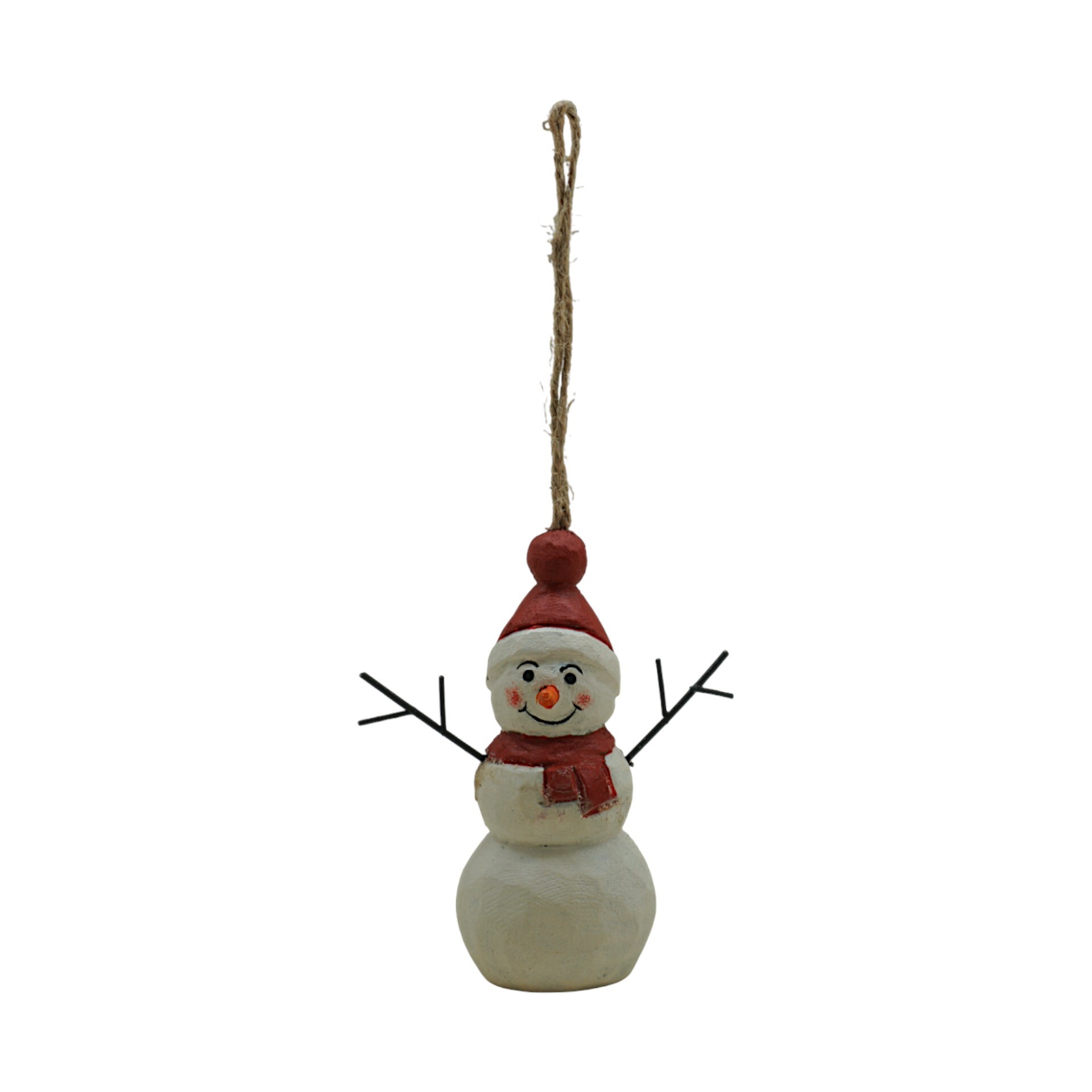 Darstellung von Schneemann rot z. Hängen
