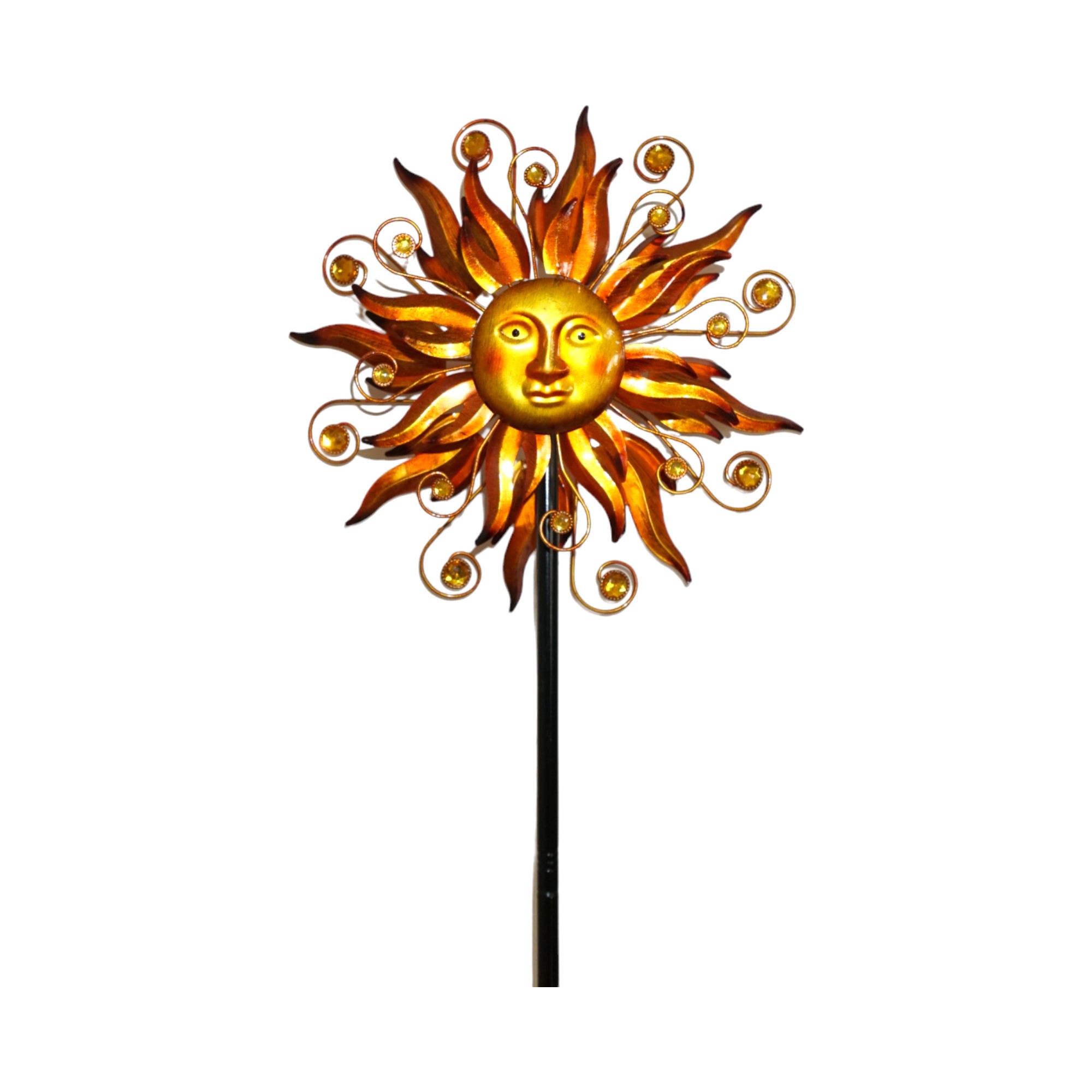 Darstellung von Propeller Sonne m. Flammen