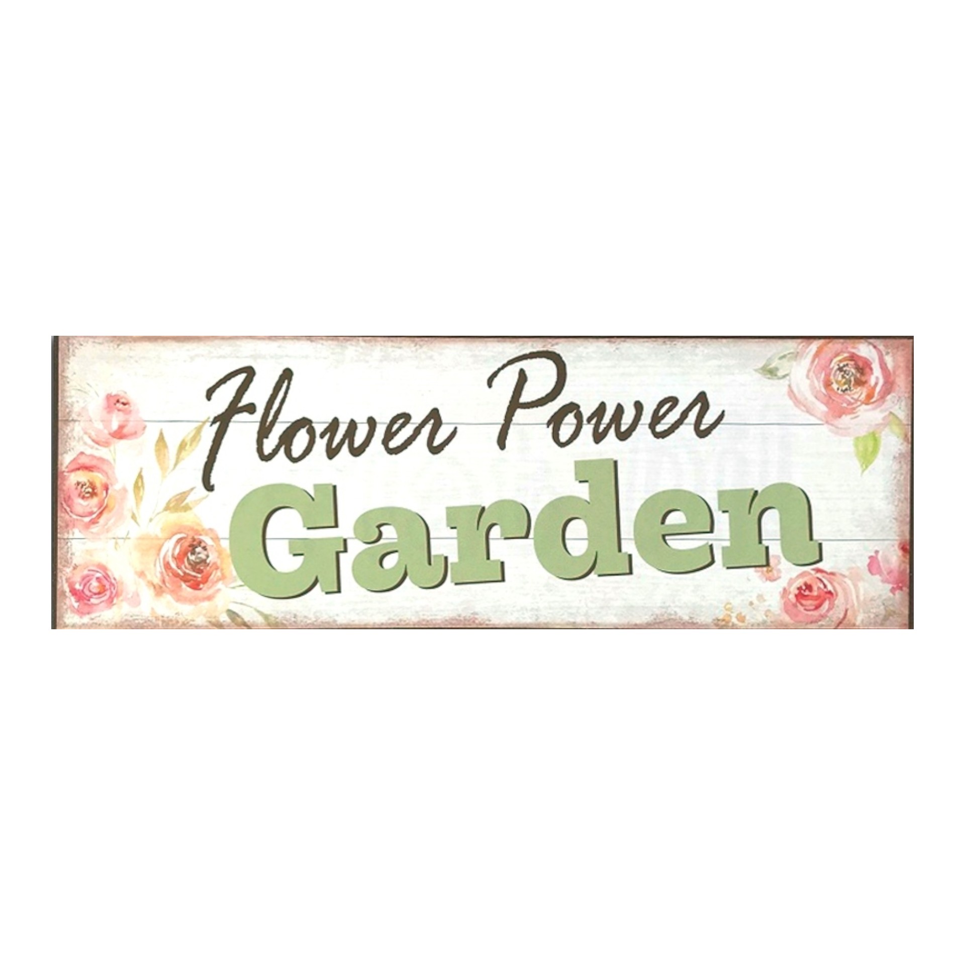 Darstellung von RP Metallschild Flower Power Garden