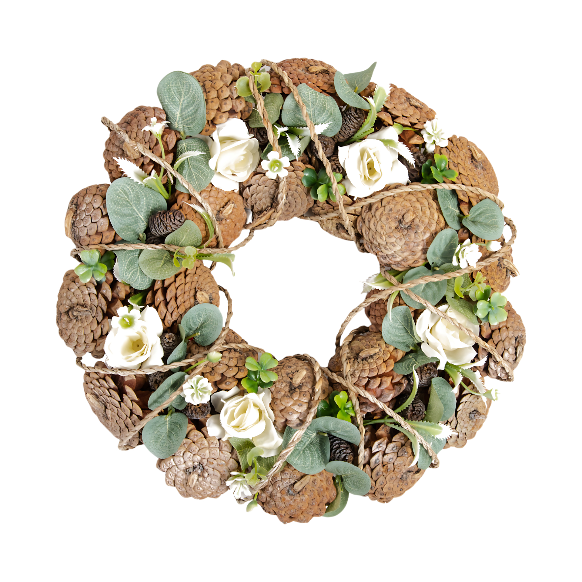 Darstellung von gebundener Kranz mit Rosen