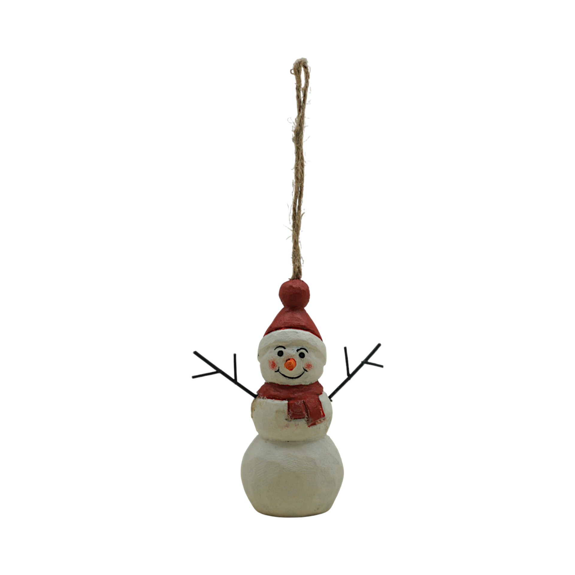 Darstellung von Schneemann rot z. Hängen