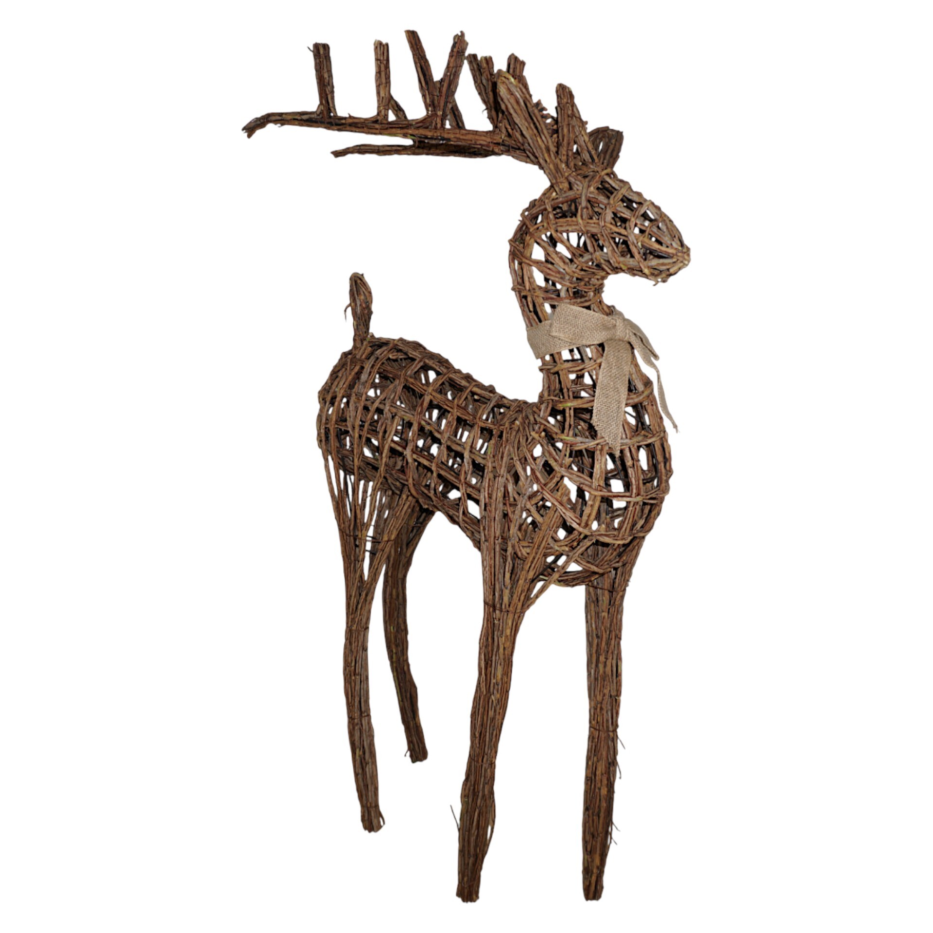Darstellung von Hirsch gross m. Schleife Weide