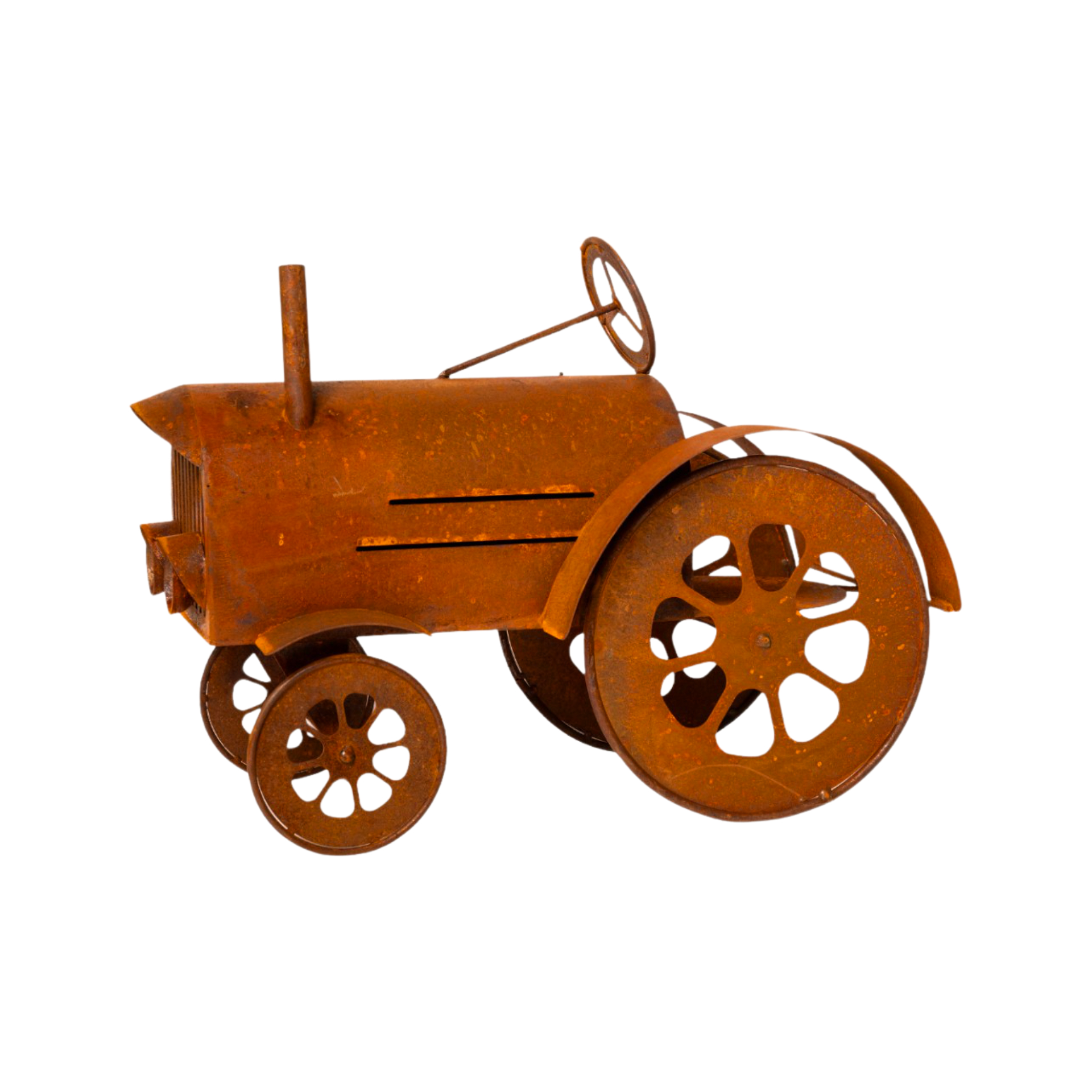 Darstellung von Traktor mit Ring für Schale/ Topf zum Bepflanzen