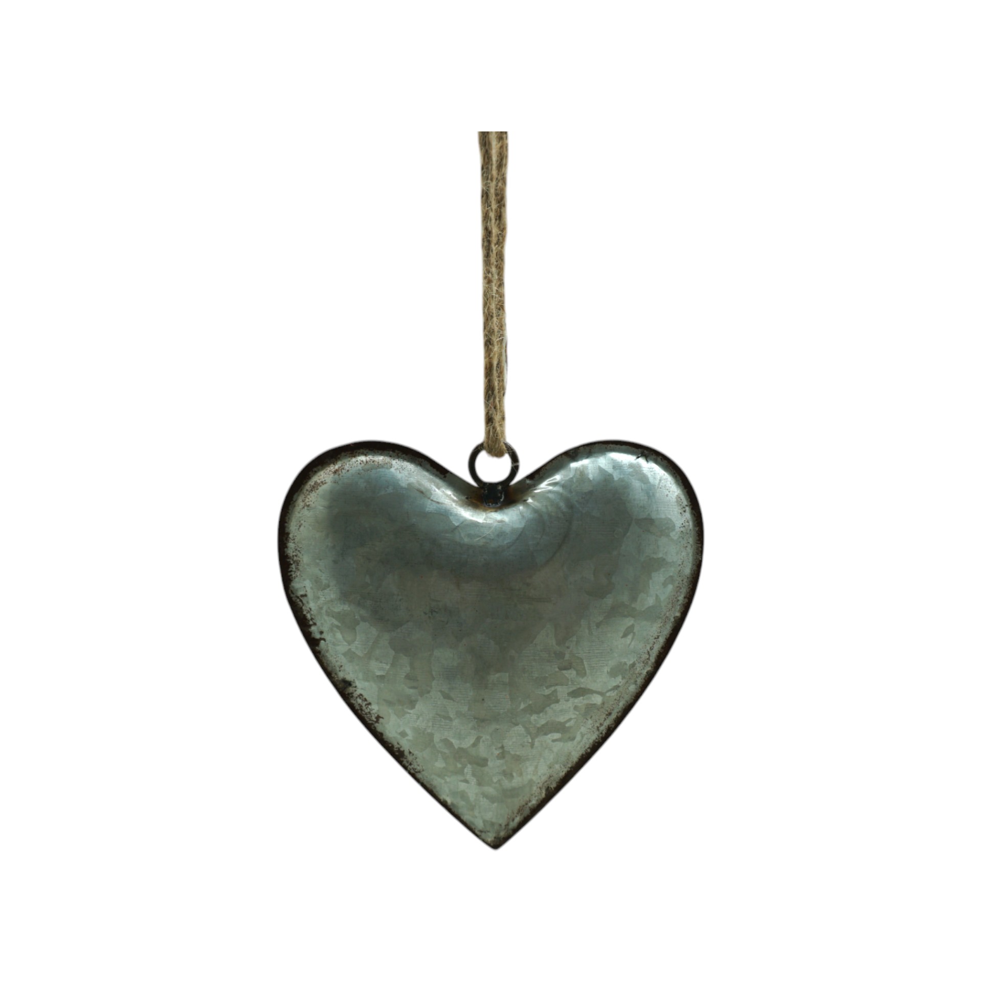 Metallherz klein zinkfarben mit Rand Darstellung von Metallherz klein zinkfarben mit Rand