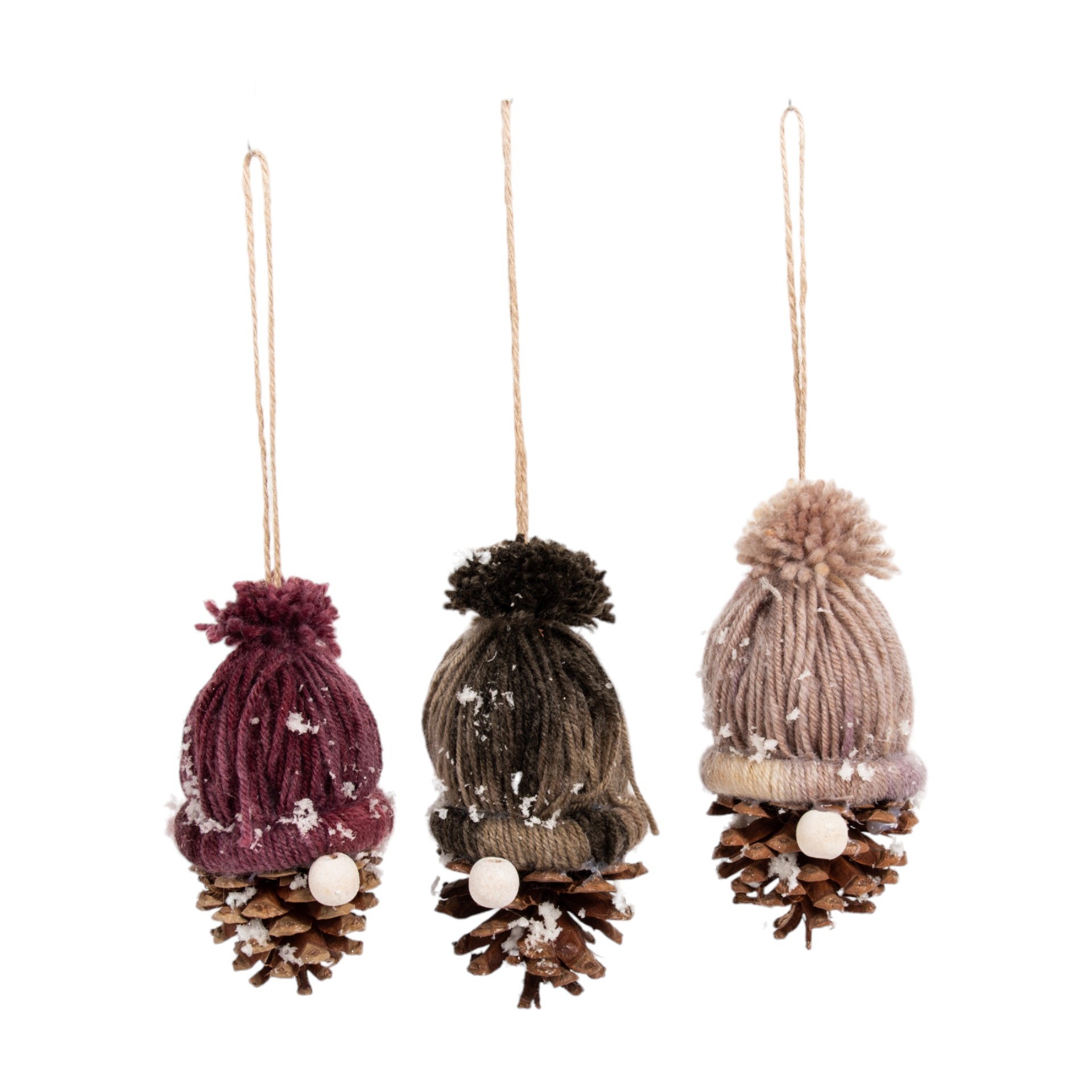 Zapfenwichtel m. Wollhaube zum Hängen Darstellung von Zapfenwichtel m. Wollhaube zum Hängen