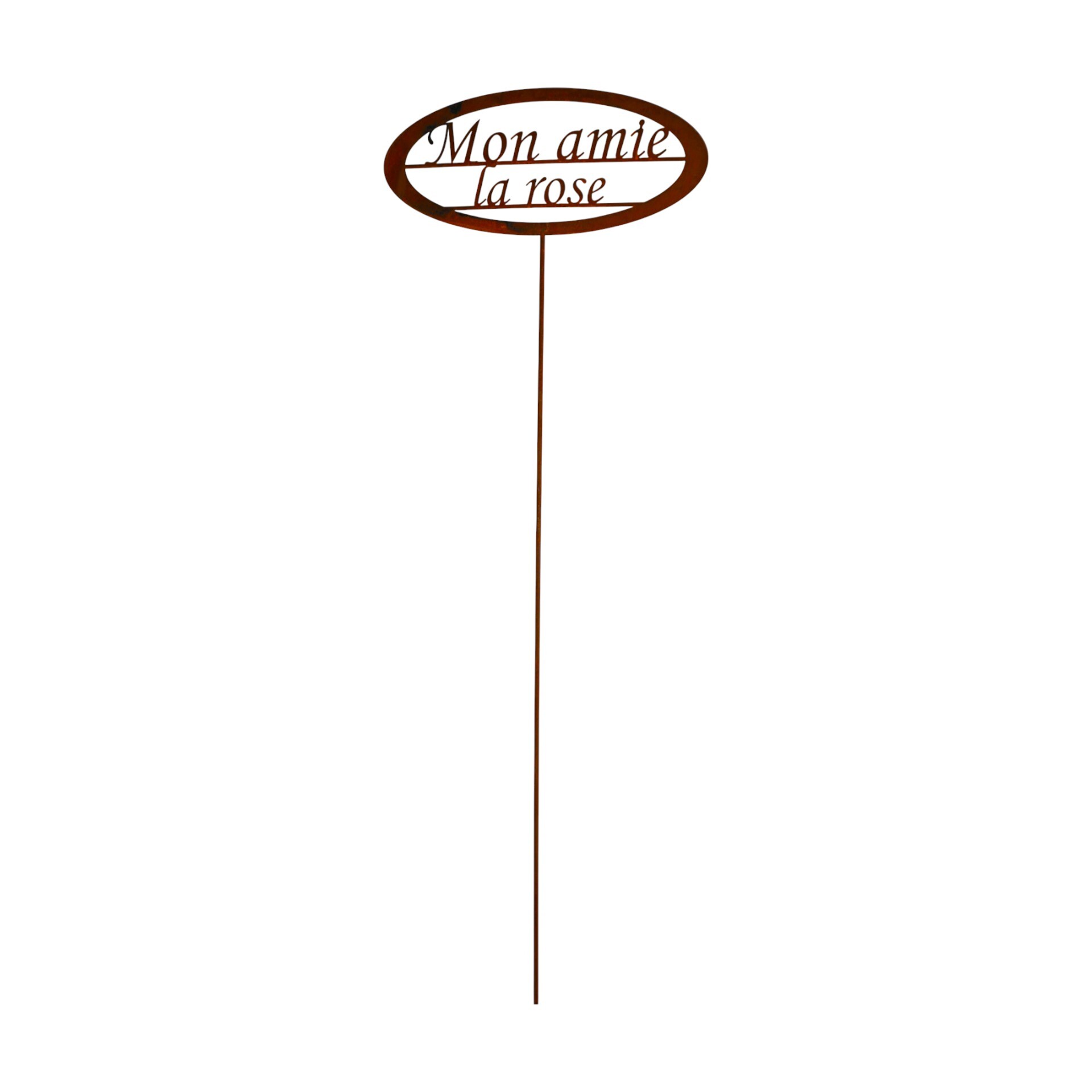 Darstellung von Tafel auf Stab Mon amie la rose