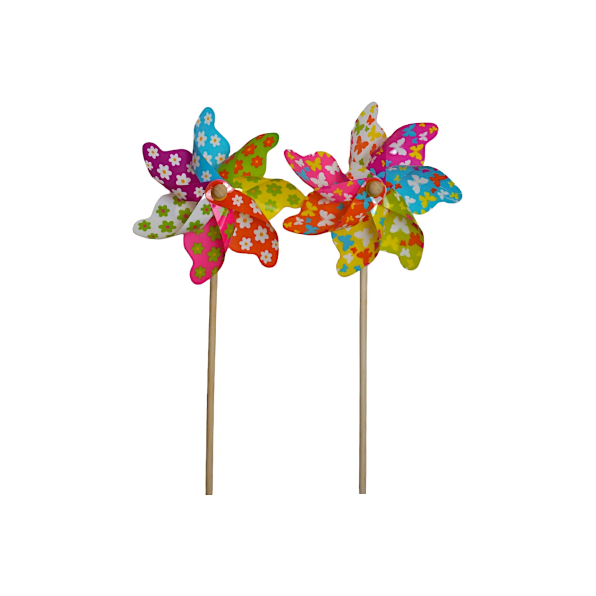 Blume/Schmetterling Propeller a. Holzstab sort. mittel Darstellung von Blume/Schmetterling Propeller a. Holzstab sort. mittel