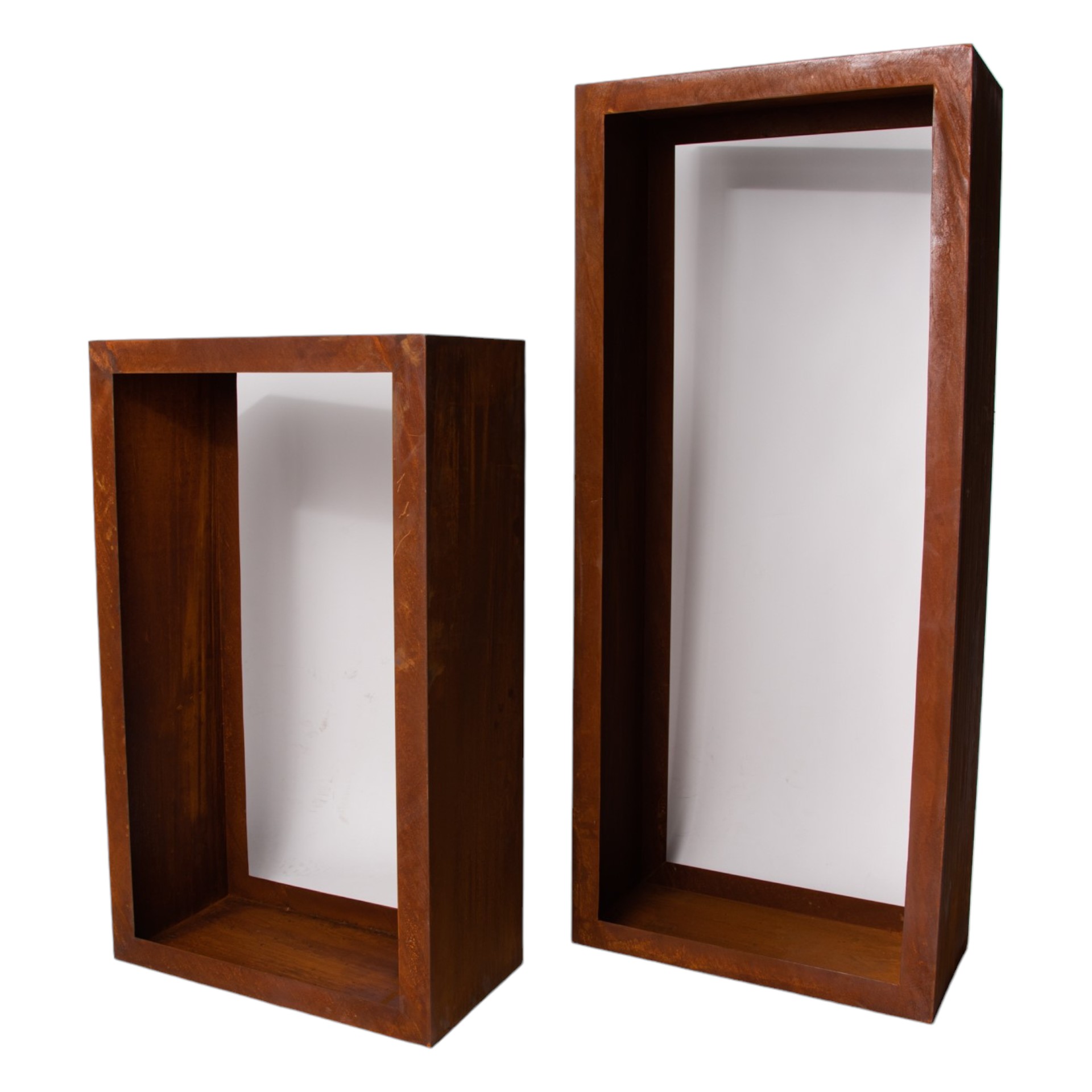 Holzregal/ Regal rechteckig hoch Darstellung von Holzregal/ Regal rechteckig hoch